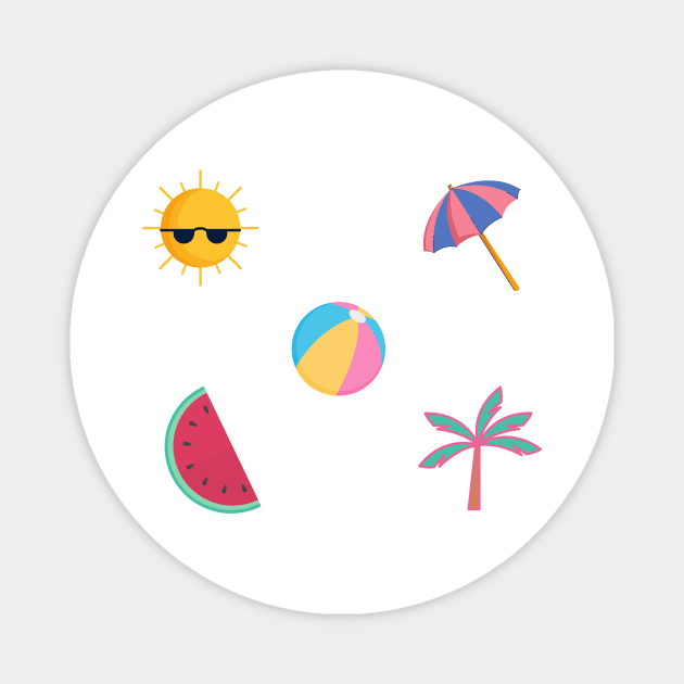 Summer Sticker Pack #2 Magnet by HuntersDesignsShop